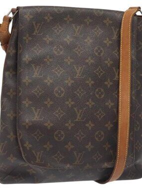 Authentic LOUIS VUITTON Monogram Musette Shoulder Bag M51256 LV